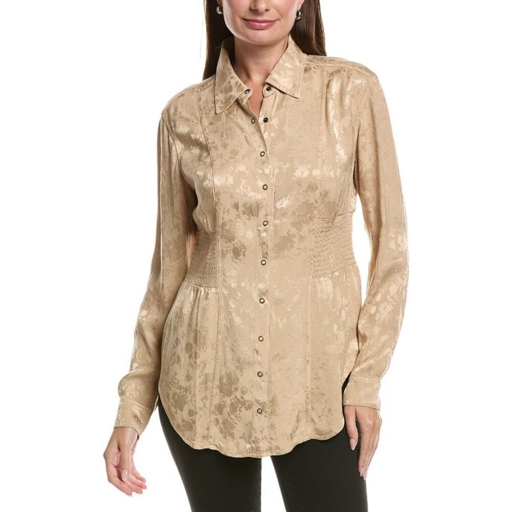 Xcvi Womens  Senneca Blouse, Cream